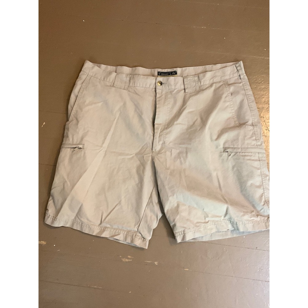 Casual‎ Life Mens Cargo Shorts Size 40 Beige Utility Outdoor